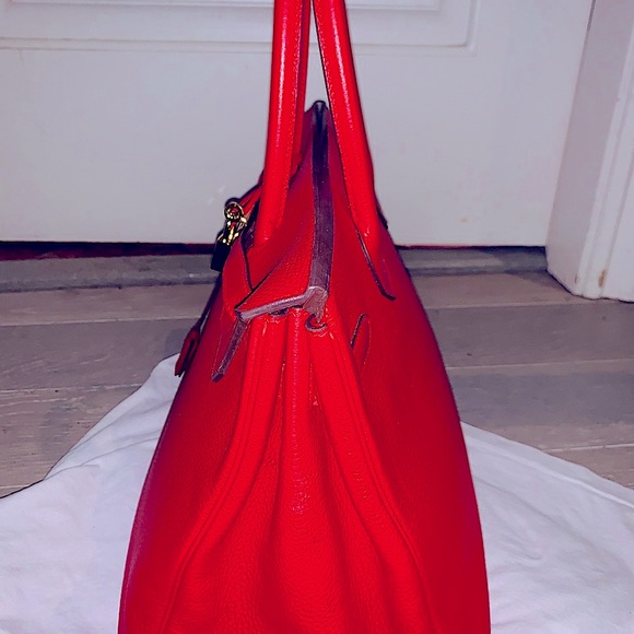 💯 AUTHENTIC Hermes Birkin Rouge Casque 2008/9 - Picture 6 of 14